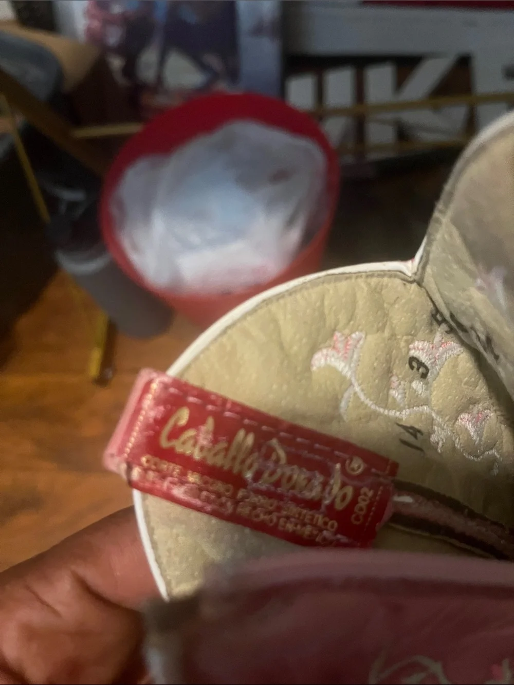 Kids' Western Pull-On Boots in Pink and Brown-Mexico made